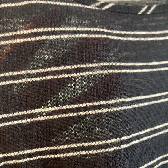 VINCE navy and white linen tank dress size medium - Picture 5 of 9